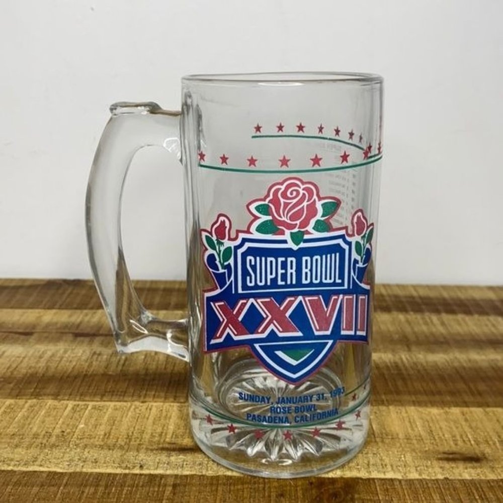 1993 Super Bowl XXVII 12oz Beer Mug